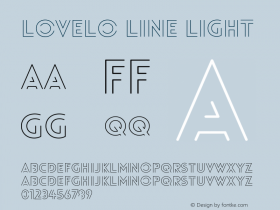 Lovelo Line Light Version 1.000;PS 001.000;hotconv 1.0.88;makeotf.lib2.5.64775图片样张