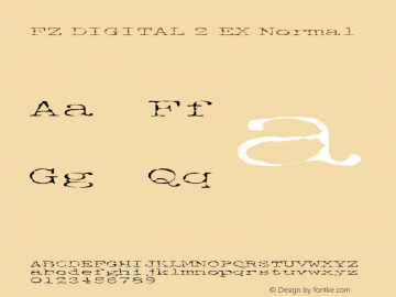 FZ DIGITAL 2 EX Normal 1.0 Mon Apr 25 16:54:03 1994图片样张
