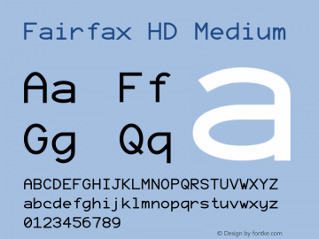 Fairfax HD Version 2019.05.05 Font Sample