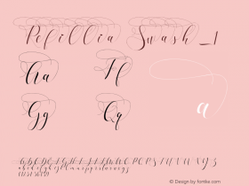 Refillia Swash_1 Version 1.00;May 1, 2019;FontCreator 11.5.0.2430 64-bit图片样张