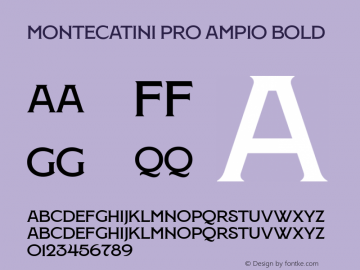 MontecatiniPro-AmpioBold Version 1.020;PS 001.020;hotconv 1.0.88;makeotf.lib2.5.64775图片样张