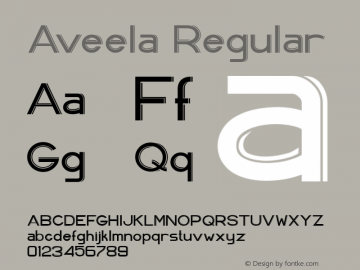 Aveela Version 1.0 Font Sample