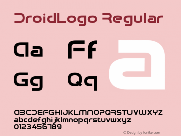 Droid Logo Version 1.00 build 107 Font Sample