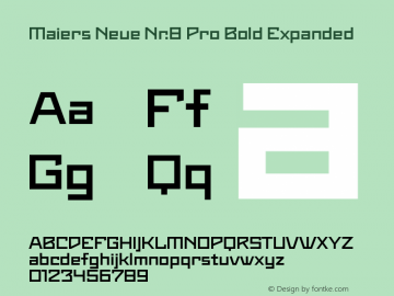 Maiers Neue Nr.8 Pro Bold Expanded Version 1.001图片样张