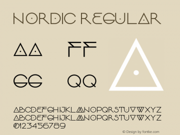 Nordic Version 1.00 April 28, 2016, initial release Font Sample