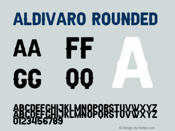 Aldivaro Rounded Version 1.00;May 15, 2019;FontCreator 11.5.0.2430 64-bit图片样张