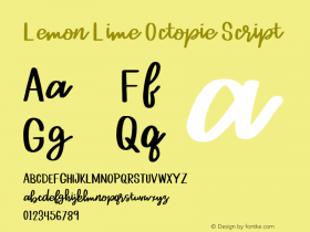 Lemon Lime Octopie Script Version 1.000图片样张