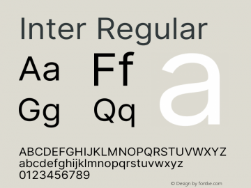 Inter Regular Version 3.006;git-3b82d3817 Font Sample