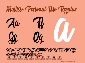 Mattisse Personal Use Regular Version 1.000图片样张