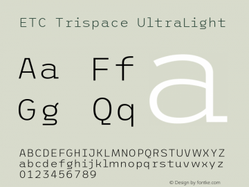 ETC Trispace UltraLight Version 1.400图片样张