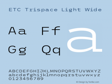 ETC Trispace Light Wide Version 1.400图片样张