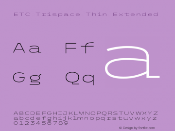ETC Trispace Thin Extended Version 1.400图片样张