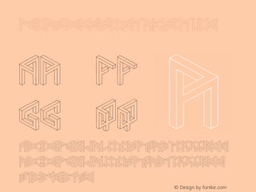 ☞Penrose Geometric Outline Version 1.001 2013;com.myfonts.mmc-typodrome.penrose-geometric.outline.wfkit2.k5Nx Font Sample