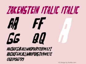 Zakenstein Italic 001.000图片样张