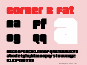 CornerB-Fat Version 1.000 | wf-rip DC20140820 Font Sample