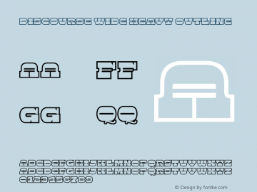 DiscourseWide-HeavyOutline Version 0.900 | w-rip DC20150830图片样张