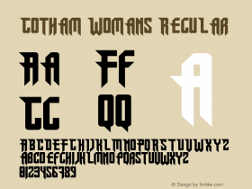 Gotham Womans Version 1.00;June 3, 2019;FontCreator 12.0.0.2525 64-bit Font Sample