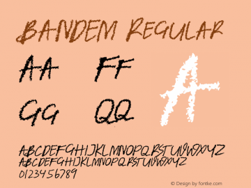 BANDEM Version 001.000 Font Sample