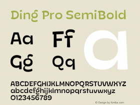 DingPro-SemiBold Version 1.000;hotconv 1.0.109;makeotfexe 2.5.65596;YWFTv17图片样张