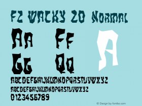 FZ WACKY 20 Normal 1.0 Mon Jan 31 11:52:42 1994 Font Sample