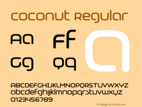 Coconut-Regular Version 2.0 | wf-rip DC20190215 Font Sample