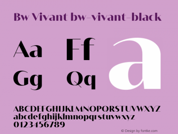 Bw Vivant bw-vivant-black Version 1.000图片样张