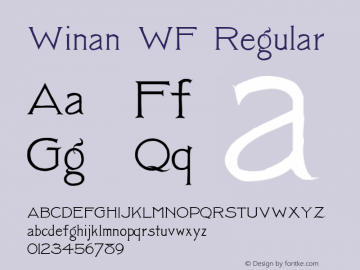 Winan WF Version 1.000 Font Sample