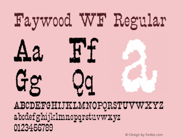 Faywood WF Version 2.000图片样张