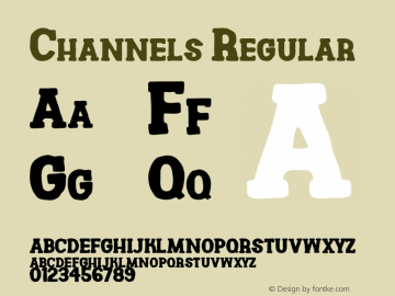 Channels Version 1.000 Arendxstd Font Sample