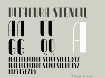 VitacuraStencil Version 1.000;hotconv 1.0.109;makeotfexe 2.5.65596;YWFTv17 Font Sample