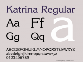 Katrina Regular Rev. 002.002图片样张