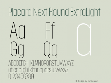 Placard Next Round ExtraLight Version 1.00, build 21, s3图片样张