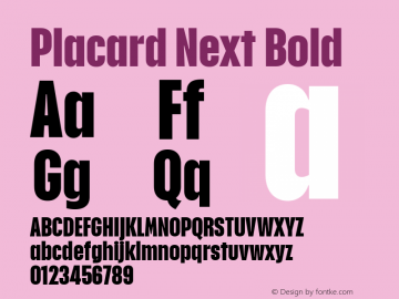 Placard Next Bold Version 1.10, build 16, s3图片样张