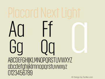 Placard Next Light Version 1.10, build 16, s3图片样张