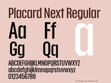 Placard Next Regular Version 1.10, build 16, s3图片样张
