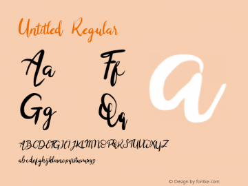 Untitled Regular  Font Sample