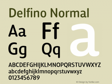 Delfino Normal Version 1.000;hotconv 1.0.109;makeotfexe 2.5.65596;YWFTv17 Font Sample