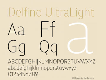 Delfino-UltraLight Version 1.000;hotconv 1.0.109;makeotfexe 2.5.65596;YWFTv17图片样张