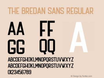 The Bredan Sans Version 1.002图片样张