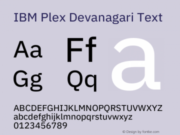 IBM Plex Devanagari Text Version 1.0图片样张