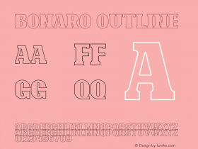 Bonaro Outline Version 1.00;May 23, 2019;FontCreator 11.5.0.2430 64-bit Font Sample