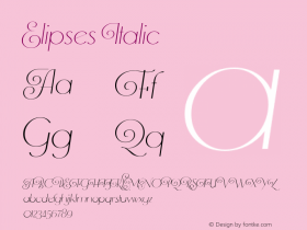 Elipses-Italic 1.000图片样张