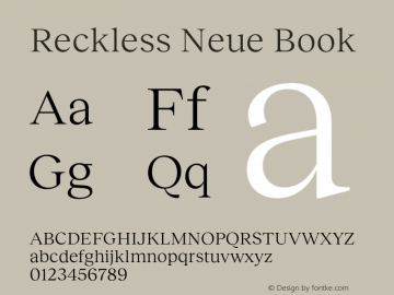 Reckless Neue Book Version 1.004;hotconv 1.0.109;makeotfexe 2.5.65596图片样张