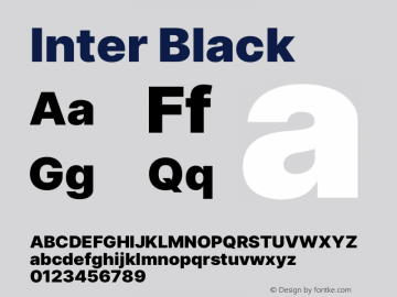 Inter Black Version 3.007;git-a0b6a71a9图片样张
