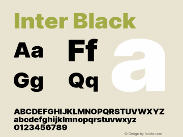 Inter Black Version 3.007;git-a0b6a71a9图片样张