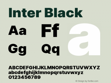 Inter Black Version 3.007;git-a0b6a71a9 Font Sample