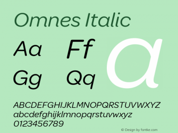 Omnes-Italic Version 1.003图片样张