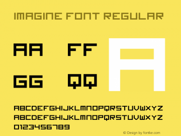 Imagine Font Version 3.0 April, 2012图片样张