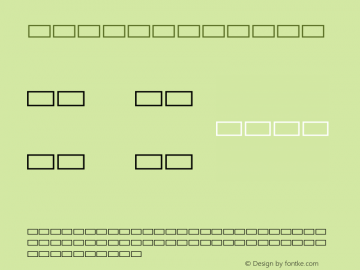 Tofu Plane 1 Version 001.000 Font Sample