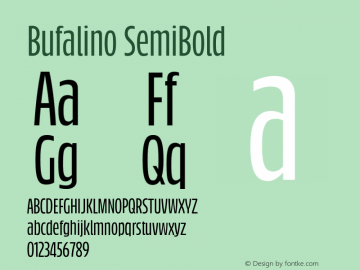 Bufalino-SemiBold Version 1.000;PS 1.0;hotconv 1.0.72;makeotf.lib2.5.5900 Font Sample